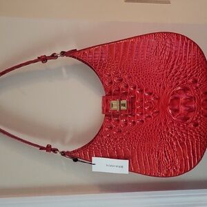 Brahmin Fallon Red Shoulder Bag